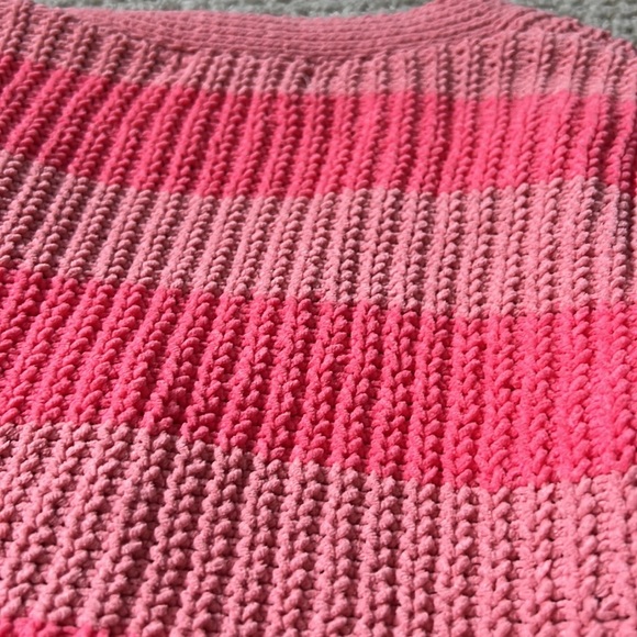 HM PINK AND CORAL STRIPED CARDIGAN TODDLER - Picture 5 of 5